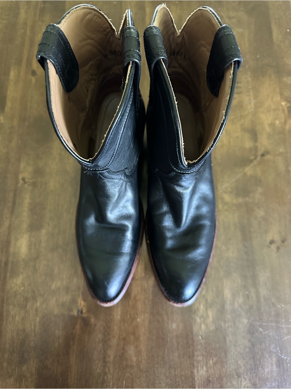 Tecovas 6.5 Womens black short cowboy boot booties western farmhouse - Picture 9 of 14